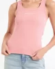 Guess jeans Gj Tank Top Slım Rıb Embro Kadın Pembe T-Shirt W5RP48KA0H1-G682