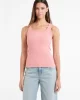 Guess jeans Gj Tank Top Slım Rıb Embro Kadın Pembe T-Shirt W5RP48KA0H1-G682