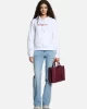 Guess jeans Gj Hood Reg La Calı Emb Sweat Kadın Beyaz Sweatshirt W4YQ12KC811-G011