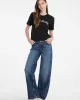 Guess jeans Gj Ss Cn Boxy Collegıate Tee Kadın Siyah T-Shirt W5RI41K8HM0-JBLK