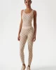 Guess 4G Rhombus Actıve Top Seamless Kadın Krem Atlet V5RP04Z3LF0-FN4R