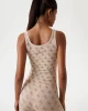 Guess 4G Rhombus Actıve Top Seamless Kadın Krem Atlet V5RP04Z3LF0-FN4R