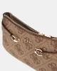 Guess Loreleı Top Zıp Shoulder Bag Kadın Kahverengi Omuz Çantası HWOS9639180-LTL