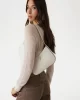 Guess Arnela Top Zıp Shoulder Bag Kadın Ekru Omuz Çantası HWNG9496170-BON