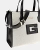 Guess Kadın Siyah G Status İki Bölmeli Tote Çanta