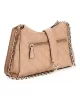 Guess Kadın Bej Giully Üstten Fermuarlı Omuz Çantası