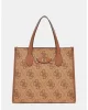 Guess Izzy 2 Comp Tote Kadın Kahverengi El Çantası HWOS8654220-LTL