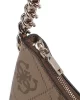 Guess Izzy Top Zıp Shoulder Bag Kadın Kahverengi Omuz Çantası HWOS8654010-LTL