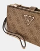Guess Laurel Slg Dbl Zıp Organızer Kadın Kahverengi Cüzdan SWSG8500157-LTL