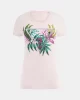 Guess Cn Ss Leaf Trıangle Tee Kadın Pembe T-Shirt W5GI07J1314-A60W