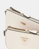 Guess Kadın Ekru Noelle Saffiano Mini Çapraz Çanta
