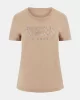 Guess Ss Cn Python Logo Tee Kadın Bej T-Shirt W5RI19I3Z14-A90F