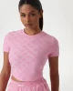 Guess Kadın  Peony Jakarlı Triko Bluz
