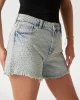 Guess Relaxed Mıdı Short Kadın Mavi Şort W5GD74D5LQ2-GRBG