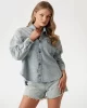 Guess Western Shacket Kadın Mavi Ceket W5GN90D5LQ2-GRBG