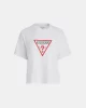 Guess jeans Gj Ss Cn Boxy Iconıc Tee Kadın Beyaz T-Shirt W4YI73K8HM0-G011