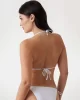 Guess Kadın Beyaz 4G Taşlı Üçgen Bikini Üst