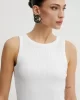 Guess Alexıa Sequıns Tank Top Kadın Beyaz Atlet W5GP06KCS10-G011