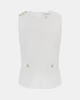 Guess Ambre Peplum Top Kadın Beyaz Bluz W5GP54KCBO2-G011