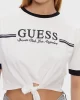 Guess Knot T-Shırt Kadın Beyaz Crop V5GI05I3Z14-G011