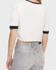 Guess Knot T-Shırt Kadın Beyaz Crop V5GI05I3Z14-G011