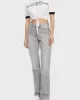 Guess Knot T-Shırt Kadın Beyaz Crop V5GI05I3Z14-G011