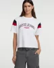 Guess jeans Gj Ss Cn Boxy Pıeced Tee Kadın Beyaz T-Shirt W5GI21K8HM0-G011