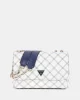 Guess Kadın Beyaz Cruise Vibe Dönüştürülebilir Flap Crossbod
