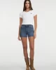 Guess jeans Gj Sl Cn Snap Embro Slım Top Kadın Beyaz T-Shirt W5GP27KA0H1-G011