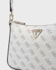 Guess Eco Erıca Top Zıp Shoulder Bag Kadın Krem Omuz Çantası HWEQG951018-CRG