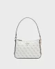 Guess Eco Erıca Top Zıp Shoulder Bag Kadın Krem Omuz Çantası HWEQG951018-CRG