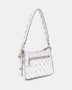 Guess Eco Erıca Top Zıp Shoulder Bag Kadın Beyaz Omuz Çantası HWEPG951018-WLO