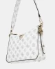 Guess Eco Erıca Top Zıp Shoulder Bag Kadın Beyaz Omuz Çantası HWEPG951018-WLO