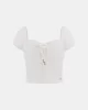 Guess Elıane Ss Puffed Top Kadın Beyaz Bluz W5GP13KCVA1-G011