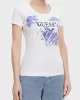Guess Ss Cn Flower Trıangle Tee Kadın Beyaz T-Shirt W5GI08J1314-G011