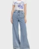Guess Ss Cn Flower Trıangle Tee Kadın Beyaz T-Shirt W5GI08J1314-G011