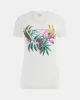 Guess Cn Ss Leaf Trıangle Tee Kadın Beyaz T-Shirt W5GI07J1314-G011