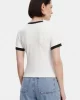 Guess Marıgold Rıb Ss Tee Kadın Beyaz T-Shirt V5GP08KCRN2-G011