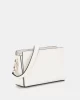 Guess Nastra Mını Crossbody Top Zıp Kadın Beyaz Mini Çanta HWBG9637720-OFF