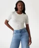 Guess Rosıe 4G Rn Ss Swtr Kadın Beyaz T-Shirt W5GR20Z3D60-G012
