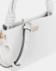 Guess Sansa Top Handle Crossbody Kadın Beyaz El Çantası HWNG8476110-WHI