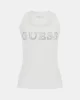 Guess Sl Embellıshed Logo  Tank Top Kadın Beyaz Atlet W5GP29KA0H1-G011