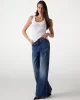 Guess Sl Embellıshed Logo  Tank Top Kadın Beyaz Atlet W5GP29KA0H1-G011