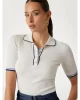 Guess Thalıa Polo Neck Ss Swtr Kadın Beyaz T-Shirt W5GR37Z3L10-G012