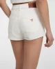 Guess jeans Gj Hıghwaıst Mom Short Kadın Beyaz Şort W5GD0SD5M62-GJWI