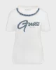 Guess Cn Ss Jeans Chaın Tee Kadın Beyaz T-Shirt W5GI03I3Z14-G011
