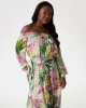 Guess Josee Off Shoulder Long Dress Kadın Çok Renkli Elbise W5GK16WH9Z2-P8FY