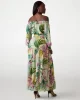 Guess Josee Off Shoulder Long Dress Kadın Çok Renkli Elbise W5GK16WH9Z2-P8FY