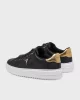 Guess Kadın Siyah Denesa Deri Logolu Kalın Taban Sneaker