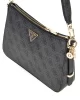 Guess Eco Erıca Top Zıp Shoulder Bag Kadın Antrasit Omuz Çantası HWESG951018-CLO